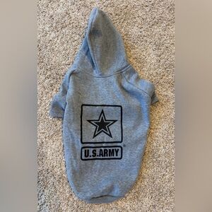 U.S. Army Gray and Yellow Dog Sweatshirt